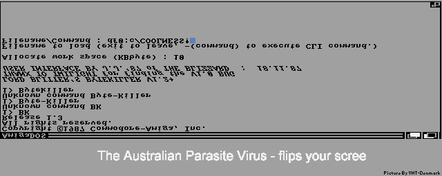 Screenshot of Australian Parasite bootblock virus